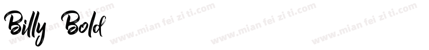 Billy Bold字体转换